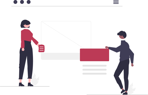 属人化リスク軽減をイメージしたイラスト