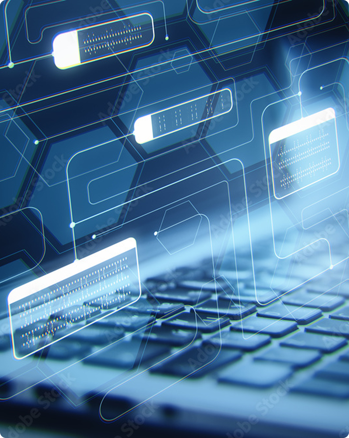 システム連携をイメージしたパートナーシップのビジュアル